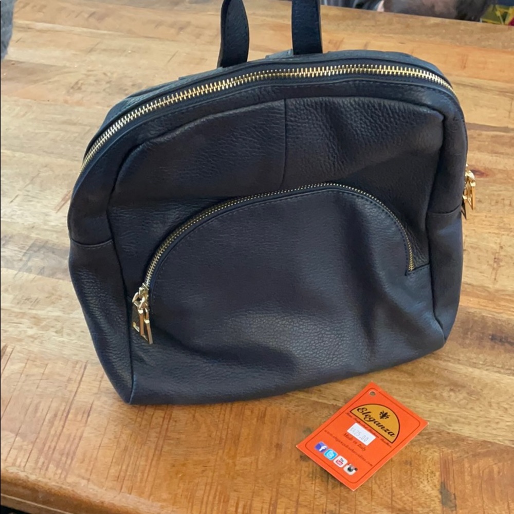 Deep Navy Blue Backpack - Picture 2 of 6